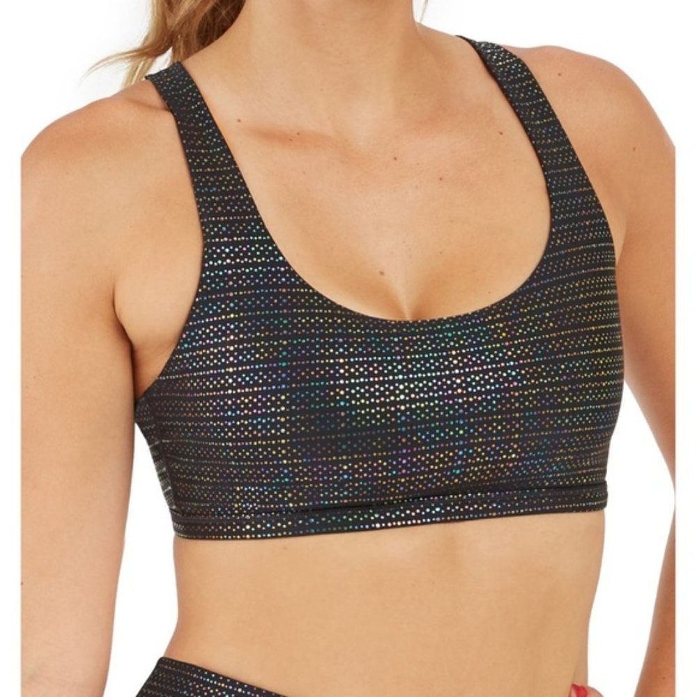 Spanx Low Impact Sports Bra in Color Metallic Mist - Picture 1 of 4